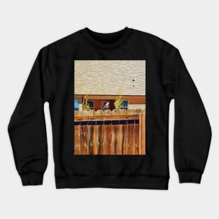 Bird on the fence Crewneck Sweatshirt